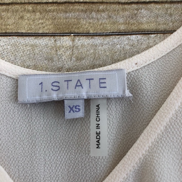 1. State Cream Peplum Tank - Picture 4 of 8